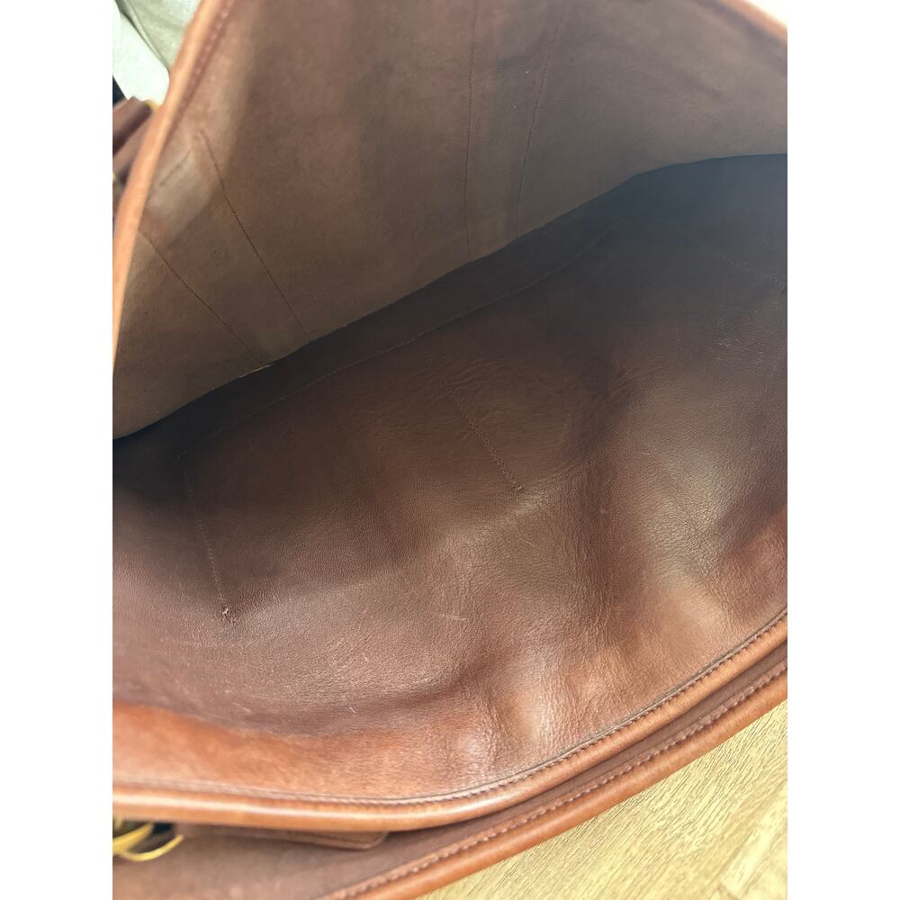 Vintage 1980s Coach Embassy Laptop Briefcase in Tabac Made in USA - Picture 6 of 10